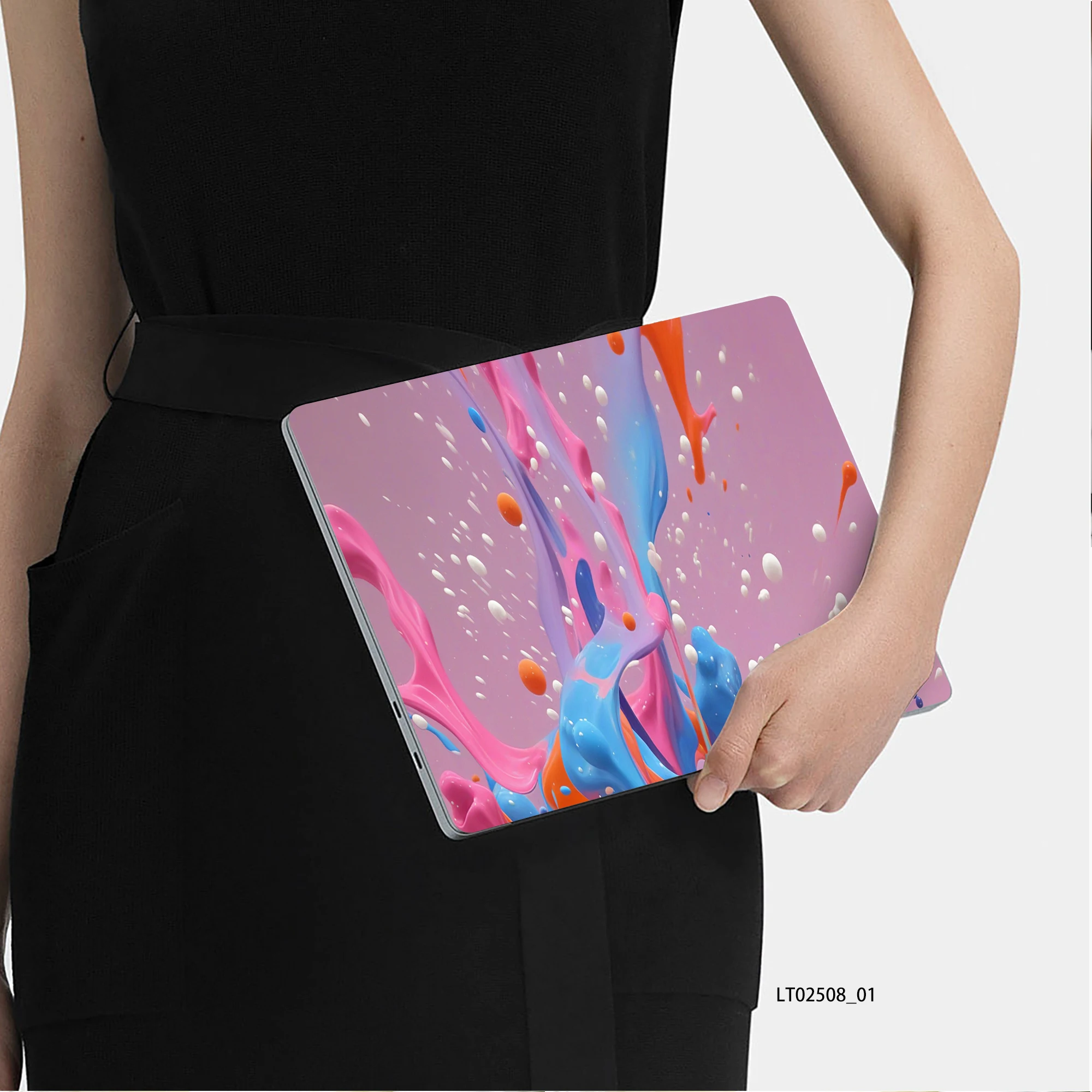 Paint Splash Fluid Art Laptop Skin Sticker, Waterproof Vinyl Decal for 12-17 inch MacBook HP Lenovo Dell Notebook