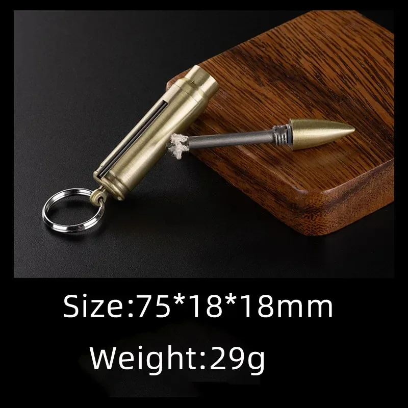 Creative And Personalized Retro Bullet Match Lighter Multifunctional Wine Opener Multiple Times Burning Matches Portable Lighter