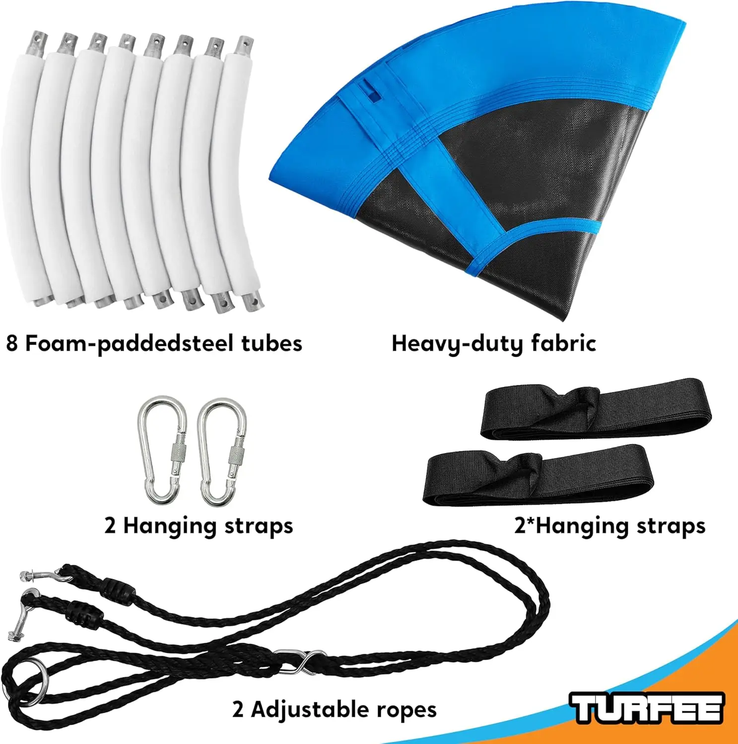 JOYFY Juego de columpio de árbol con platillo de 40 ", capacidad de peso de 900 libras, columpios Oxford impermeables y con correas colgantes para patio de juegos para niños al aire libre