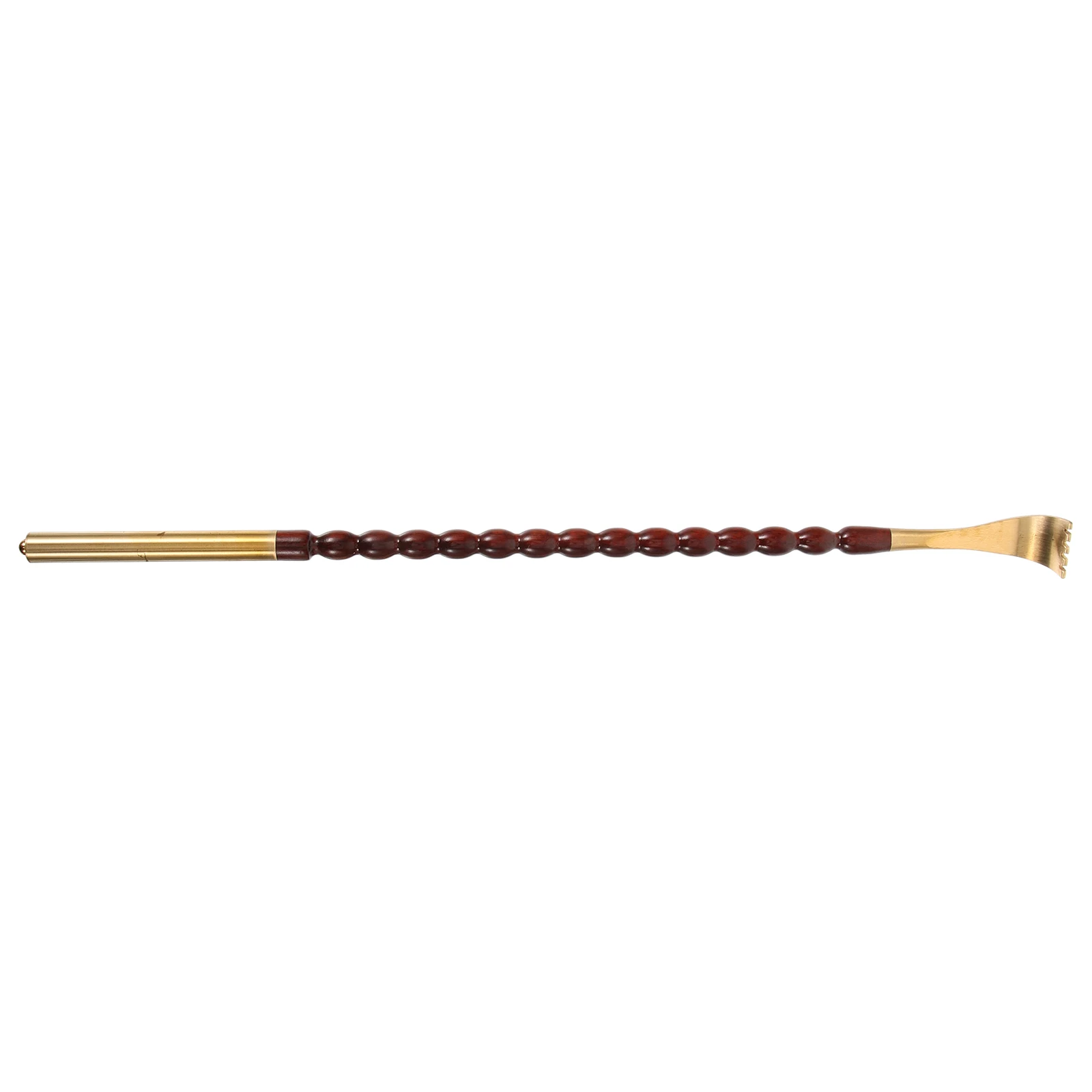 

Wooden Back Scratcher Lightweight Portable Elderly Itching Relief Tool Metal Head Natural Wood Texture Long Handle for Men