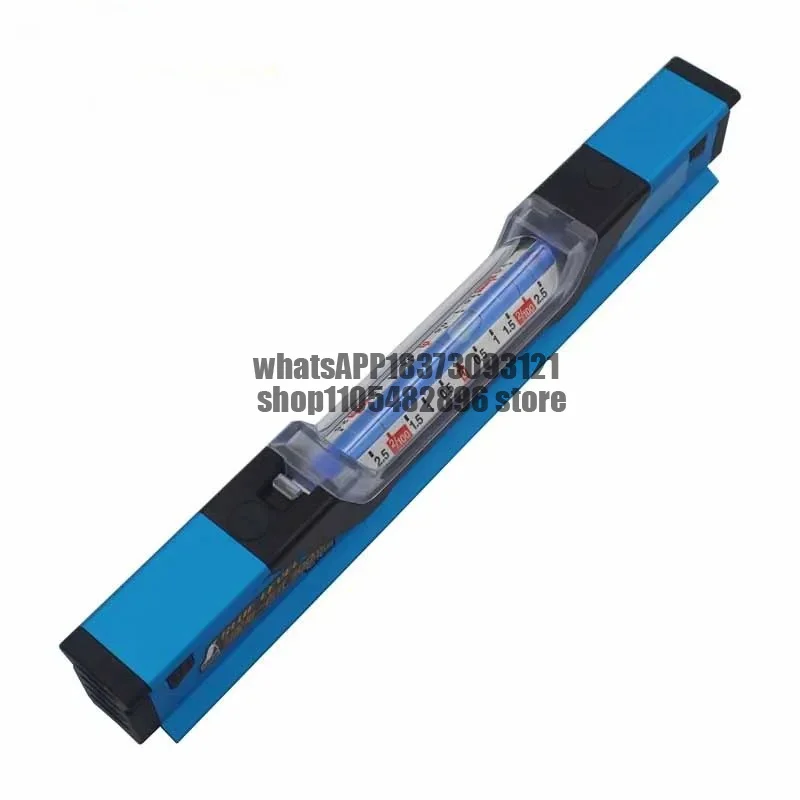 SHINWA Penguin Blue Slope Spirit Level Ruler Tube Vial with Luminous Sheet Fits Pipes Model 76358