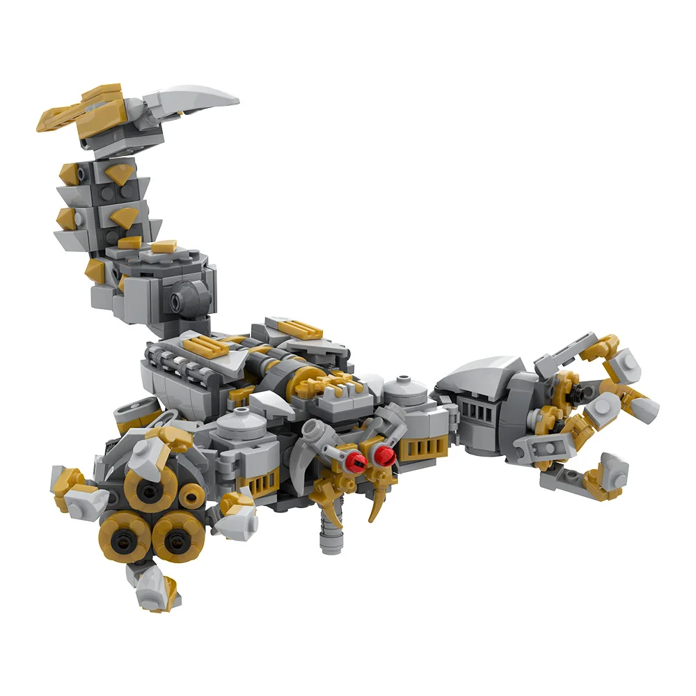 Gobricks MOC クリエイティブ動物 2007 スコルポノクビルディングブロックメカサソリモンスターレンガ組み立ておもちゃ子供のためのギフト