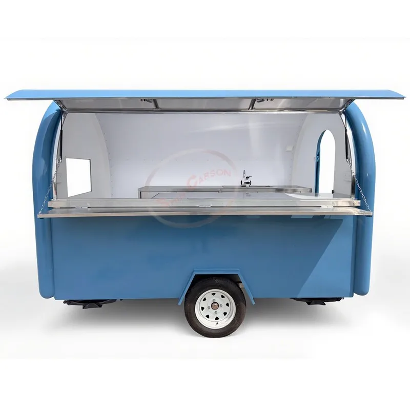 

Minimalist Fashionable Outdoor Food Trailer with Flexible Mobility for Street Food Catering