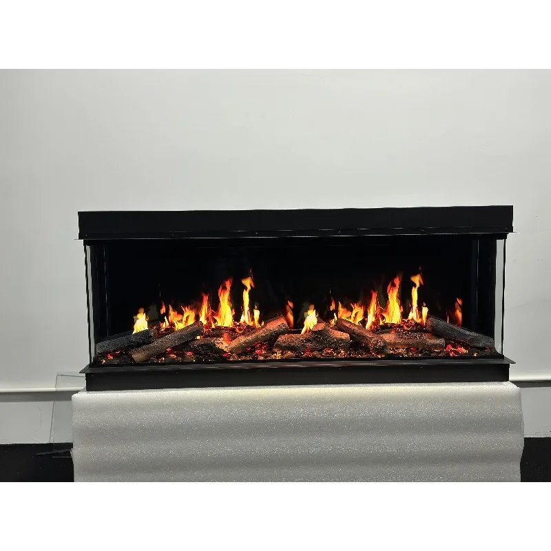 【الأكثر مبيعًا】 مدفأة كهربائية بشاشة LCD مقاس 50 بوصة، سخان مدفأة ثلاثي الأبعاد، مدفأة عرض ثلاثية الأبعاد