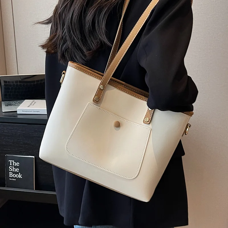 

One Shoulder Messenger Bag, Tote Bag, Large Capacity Women's Bag, Versatile, Simple and Advanced Sense