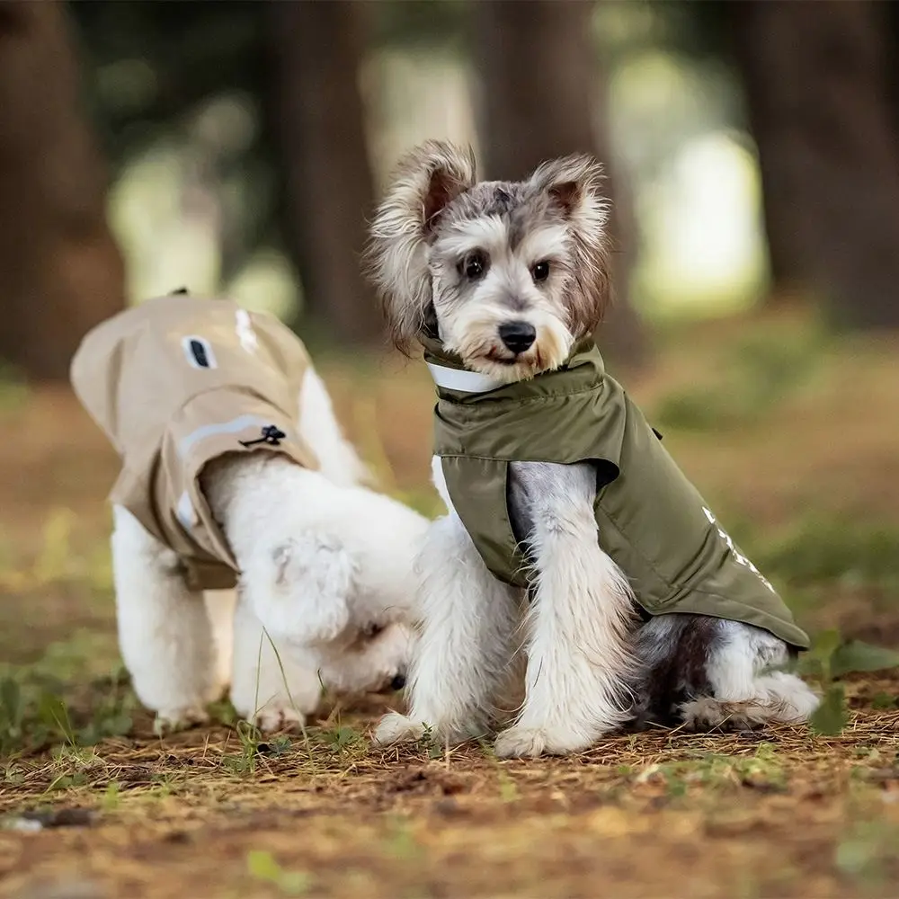 

Cool Adjustable Dog Raincoat Soft with Chest Leash Dog Stormcoat Reflective Strape Waterproof Dogs Clothes Outdoor