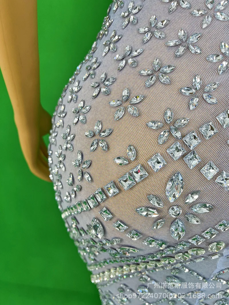 Luxury Sexy Neck Holiday Dress Social Celebration Evening Wear Company Annual Meeting Red Carpet Host Dress Luxury Evening Gowns