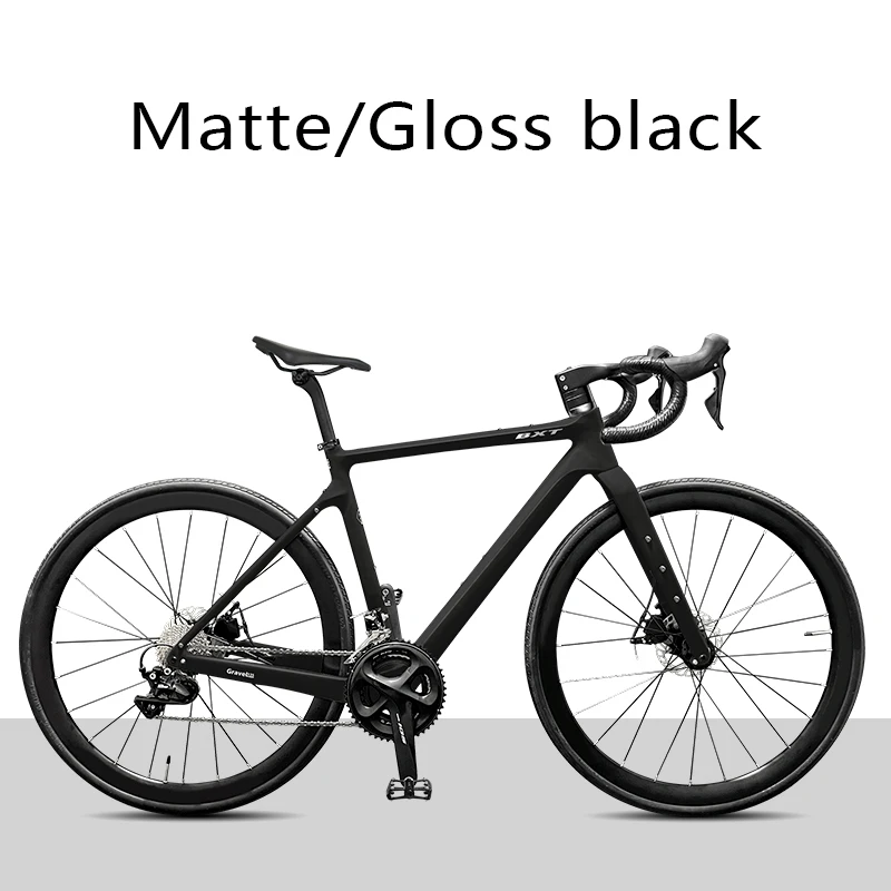 BXT Carbon Gravelbike 700C/27.5er Volledig Verborgen Kabel Carbon Gravelfiets Frame, geschikt voor R7000 Cassettes 11-28T