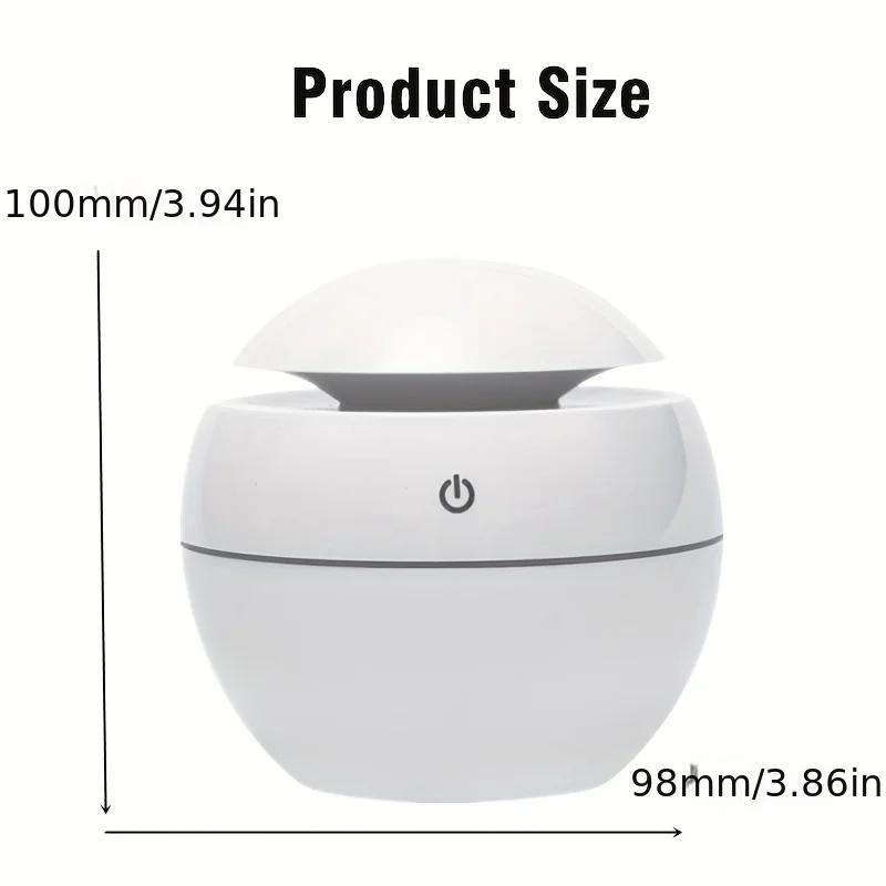 Umidificador compacto e colorido – mantenha sua casa confortável e estiloso!