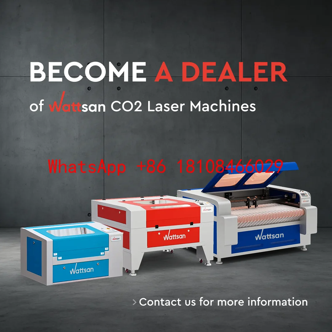 Wattsan 2030 Flat Bed Co2 Laser Cutting Machines for Cutting Acrylic Fabric Silk