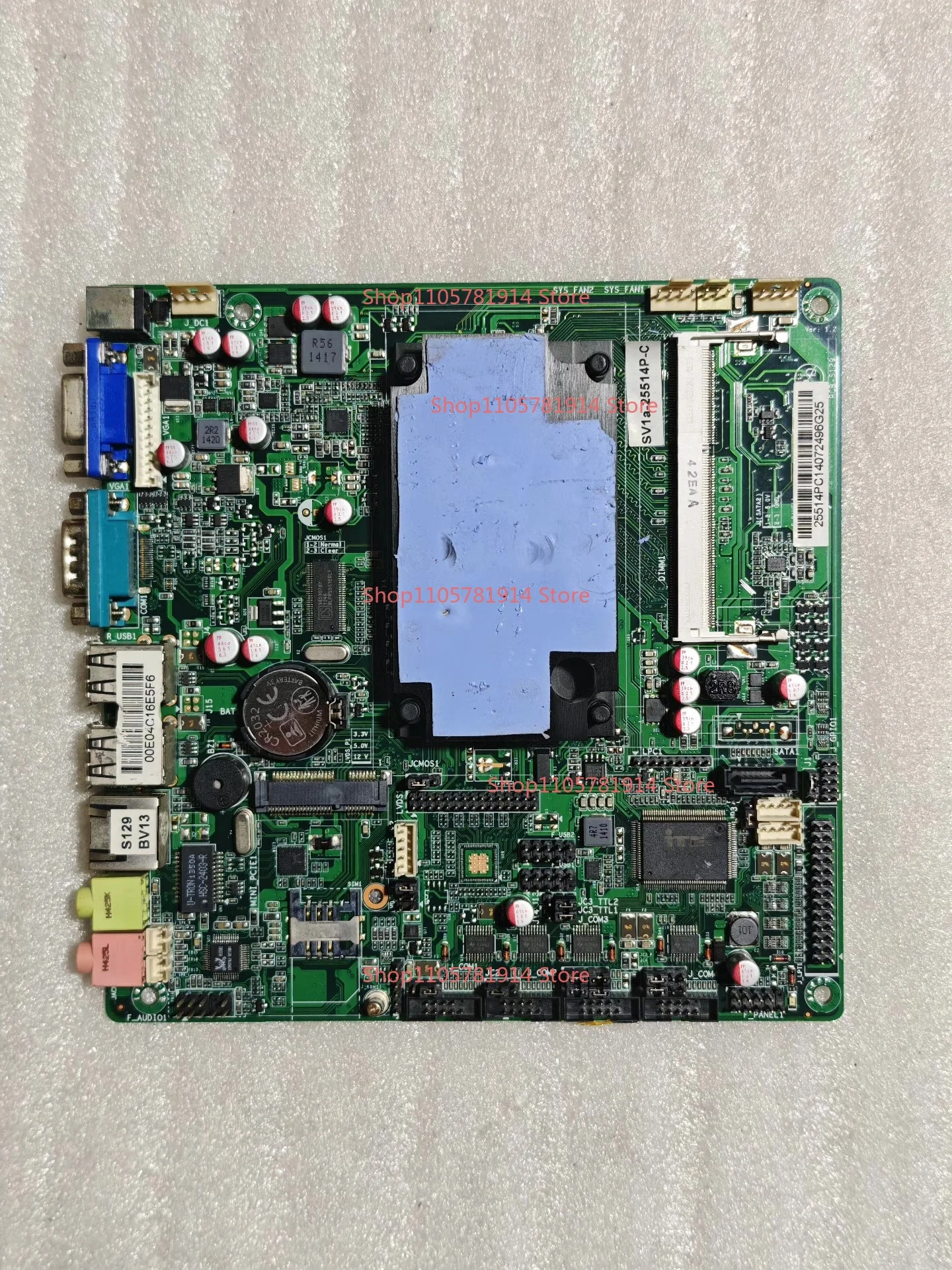 For SV1a-25514P Small Main Board, Specification 17x17, D2550 Processor, DDR3 Memory Card Slot