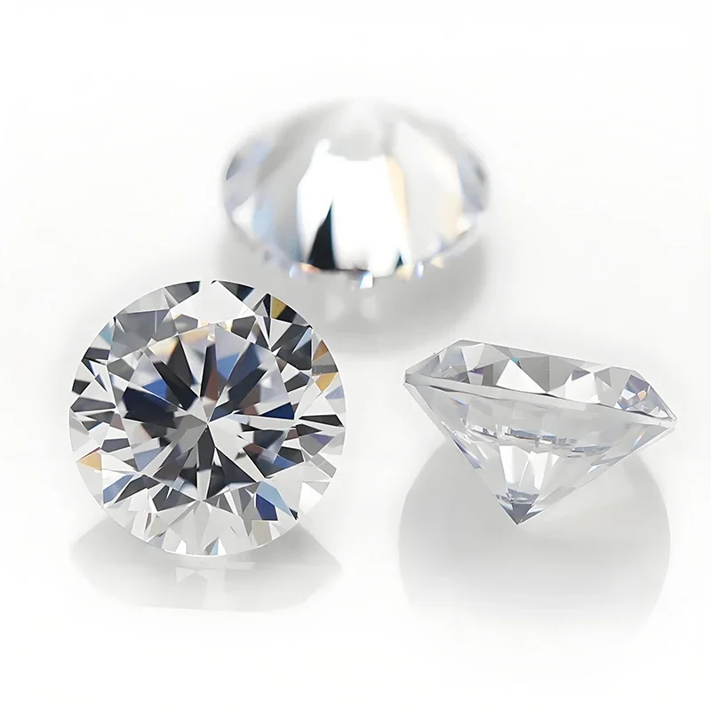 Moissanite D Color VVS1 Round Cut  Loose Stone 0.1-20ct with Certified Pass Diamond Tester for Engagement Rings Jewelry Making