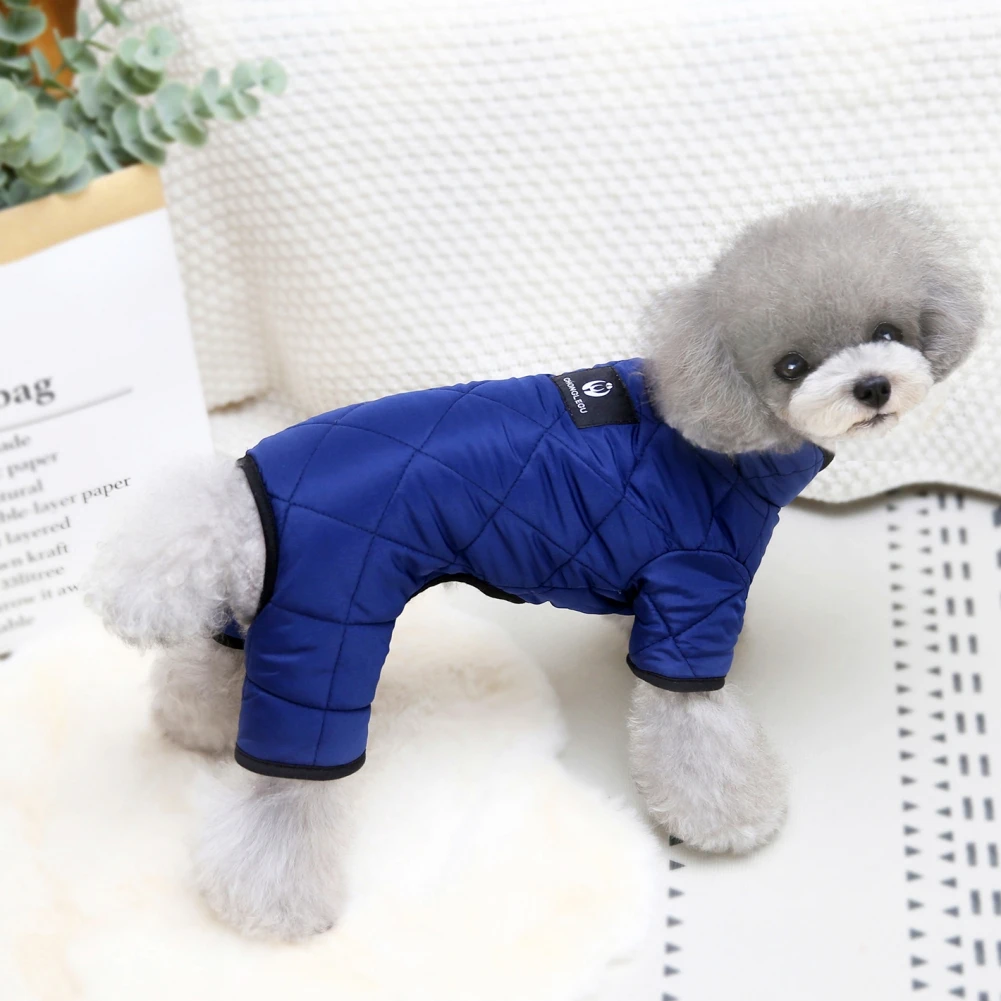 Dog Jumpsuit Winter Dog Clothes Four Legs Warm Puppy Pet Clothing Chihuahua Teddy Pet Dog Cat Coat Jacket For Small Medium Dogs