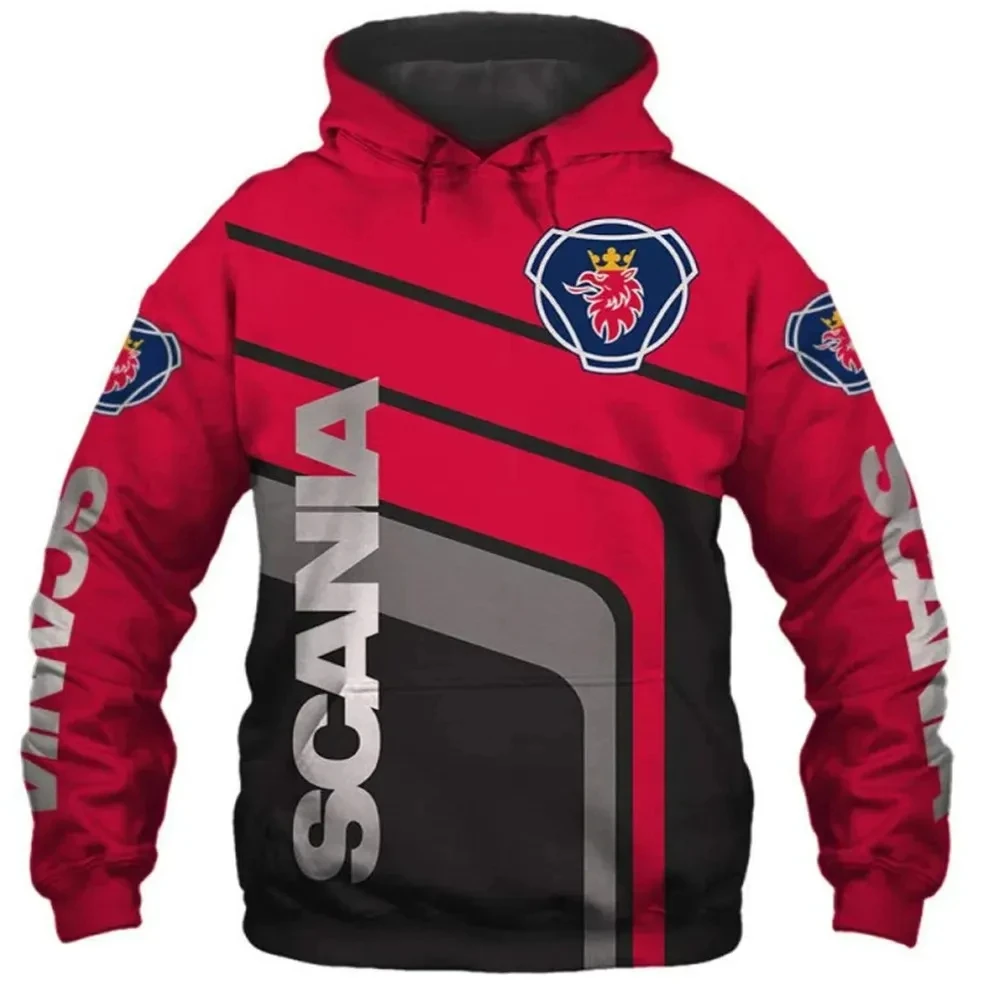 2024 Fashion and High Quality Men's Hooded Sports and Casual Shirt Car Logo Surrounding Harajuku Trend Spring and Autumn