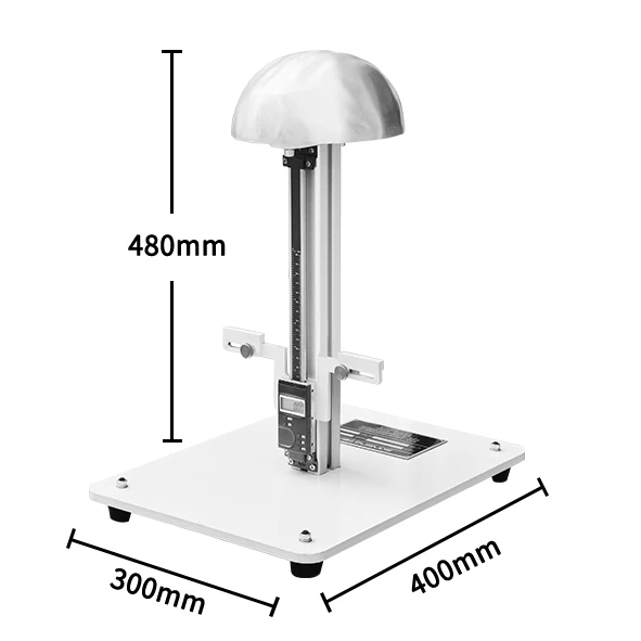 

Hard hat wearing height vertical spacing test device intelligent digital display hard hat