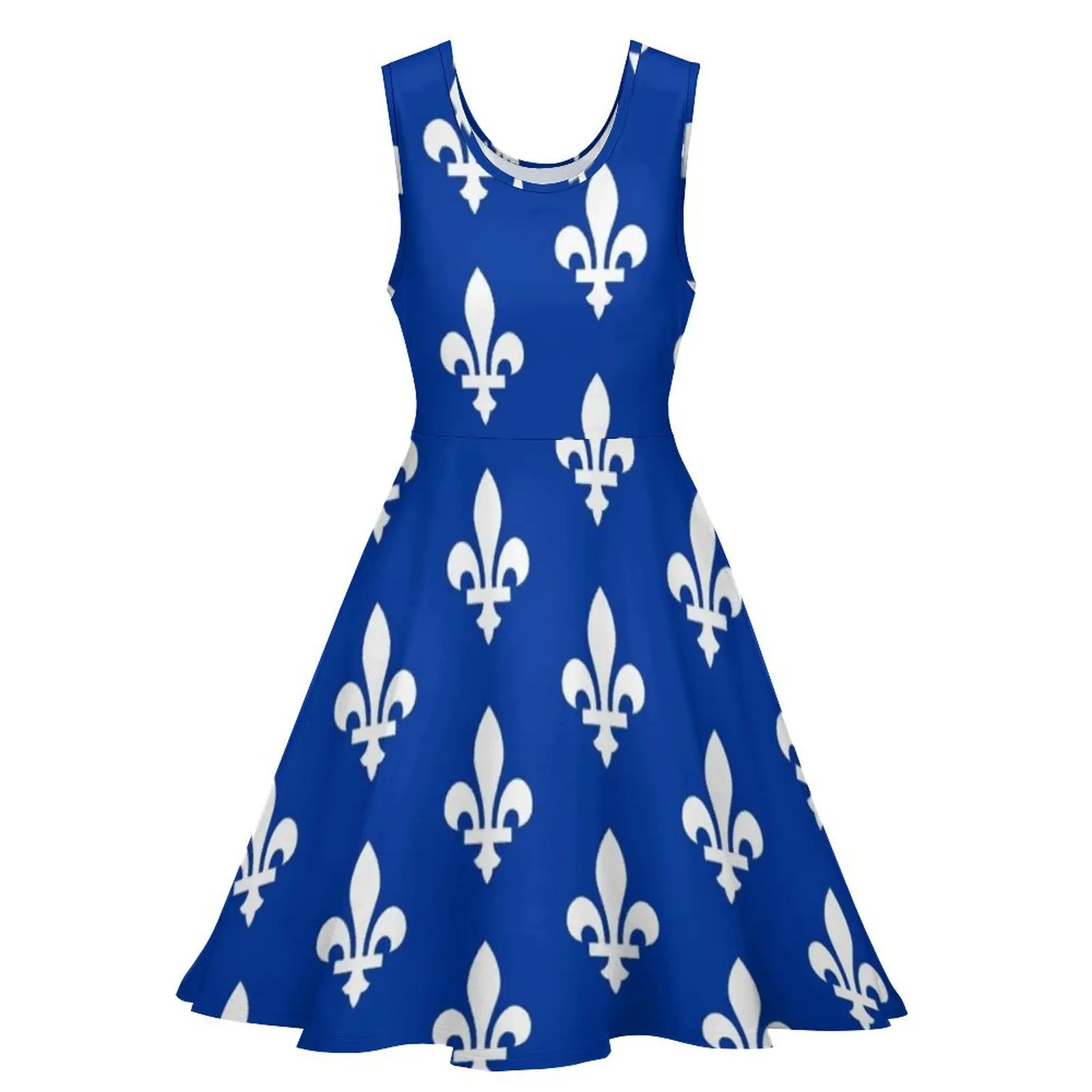 Quebec Flag Canadian Province Sleeveless Dress dresses for womens fairy dress