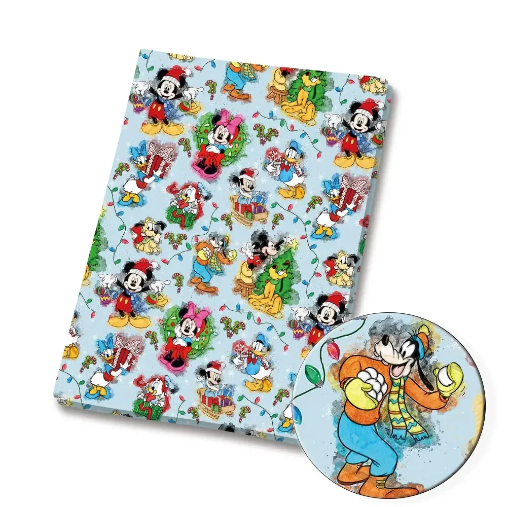 Disney Cartoon Fabric Hot DIY Handmade Sewing Patchwork Quilting Baby Dress Home Sheet Printed Fabric Fabric Sewing Kids Fabric