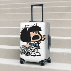 Angry Mafalda Mala Capa, Acessórios de Bagagem, Proteção, World Comic, Férias, Viagem, Elástico