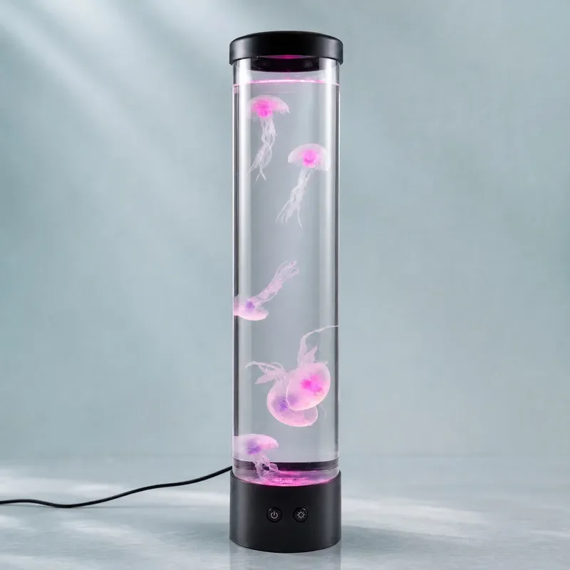 Cross-border simulated jellyfish light bedroom colorful ambient light ornament night light brushless motor silent ornament