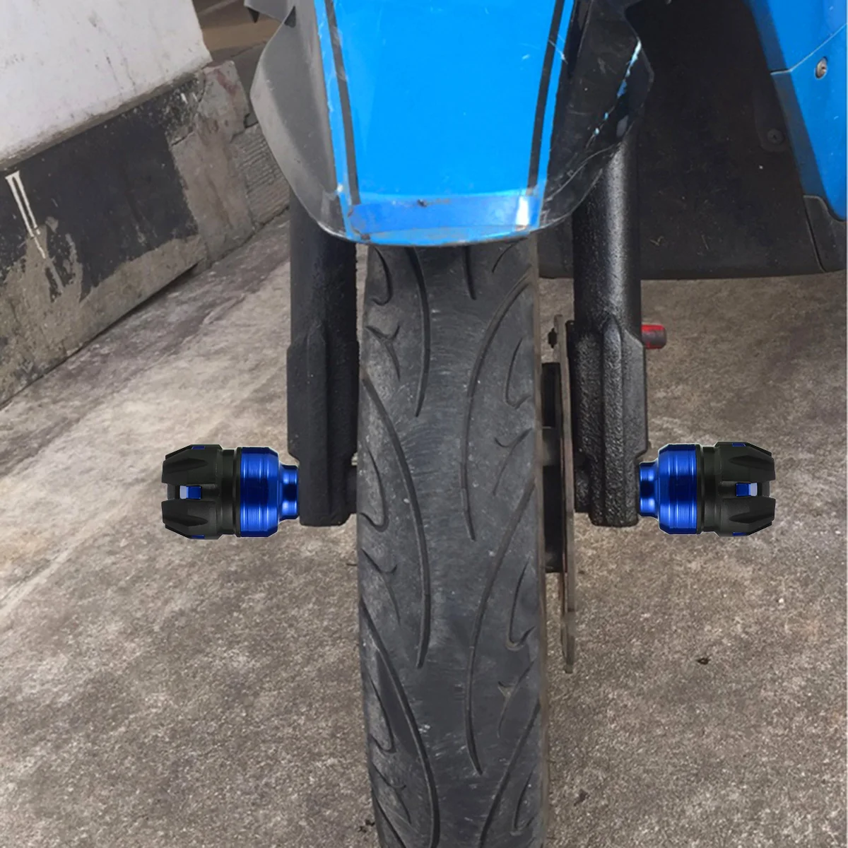 

2PCS Anti fall Cup Front Wheel Motorbike Fork Accessories Aluminum Alloy Sturdy Durable High Temperature Resistant Corrosion