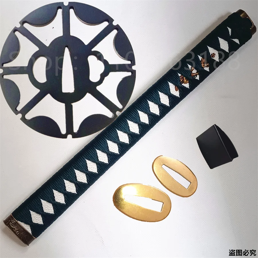 35CM TSUKA HANDLE ALLOY FUCHI KASHIRA MENUKI BRASS HABAKI SEPPA STEEL TSUBA GUARD FOR JAPANESE KATANA SAMURAI SWORD FITTINGS