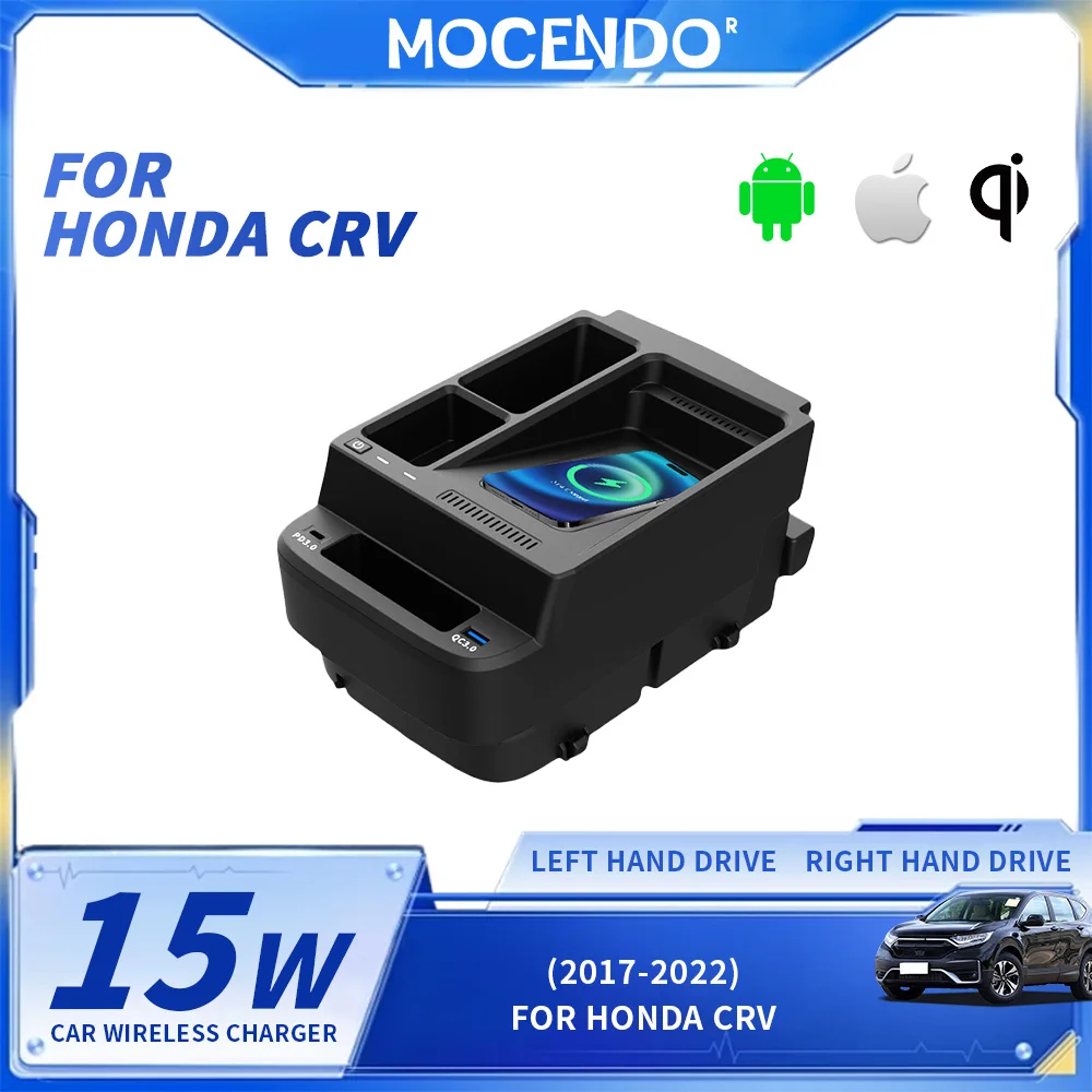 

Беспроводное зарядное устройство для автомобиля Honda CRV 2017-2022 - Автоаксессуар, совместимый с различными моделями, например, 2017-2022 годов выпуска