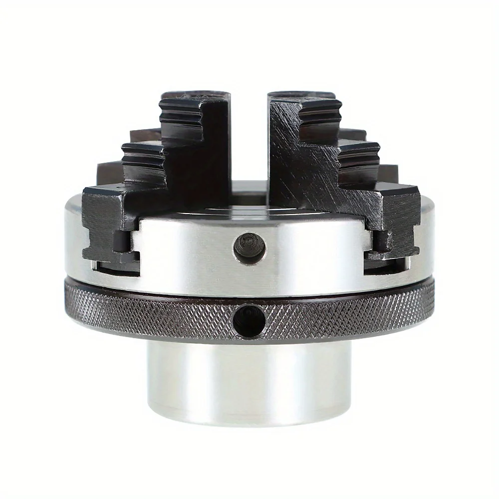 Holzdrehfutter, 3-Zoll-4-Backenfutter mit 1 Zoll x 8 TPI-Spindeln