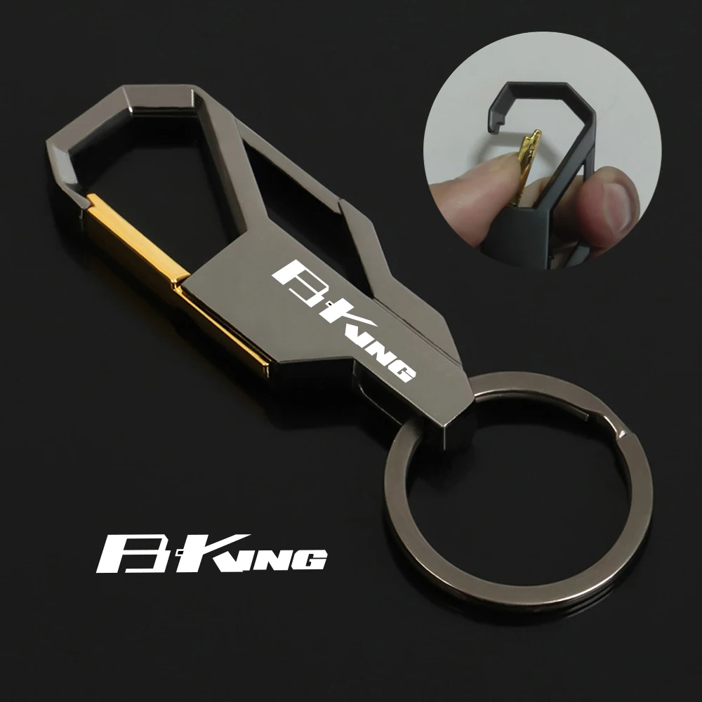 

Motorcycle Keychain Accessories For Suzuki B-King B KING BKING 1300 1340 Metal Key Ring Waist Hanging KeyChains Custom LOGO