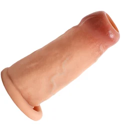 Open Head Penis Sleeve Extender para homens e casais, aumentar o galo, reduzir a sensibilidade, pênis alargamento bola maca, brinquedos sexuais