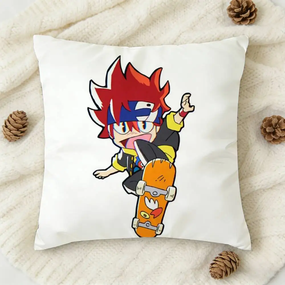 Anime SK8 The Infinity Cartoon Style Double-sided Printed Square Decorative Cushion Cover for Sofa Living Room Home Decor