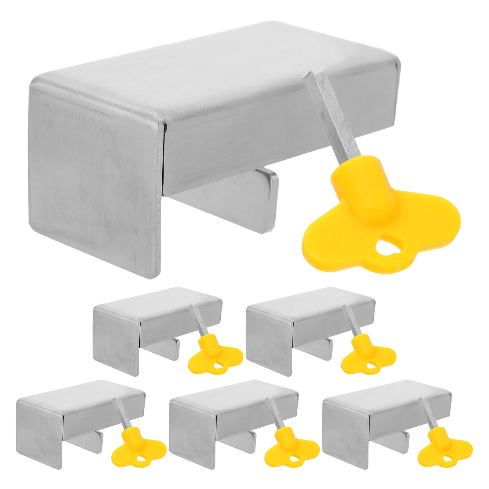 

6Pcs Stainless Steel Window Restrictor Locks Child Proof Sliding Window Safety Limiters for Horizontal Vertical Windows