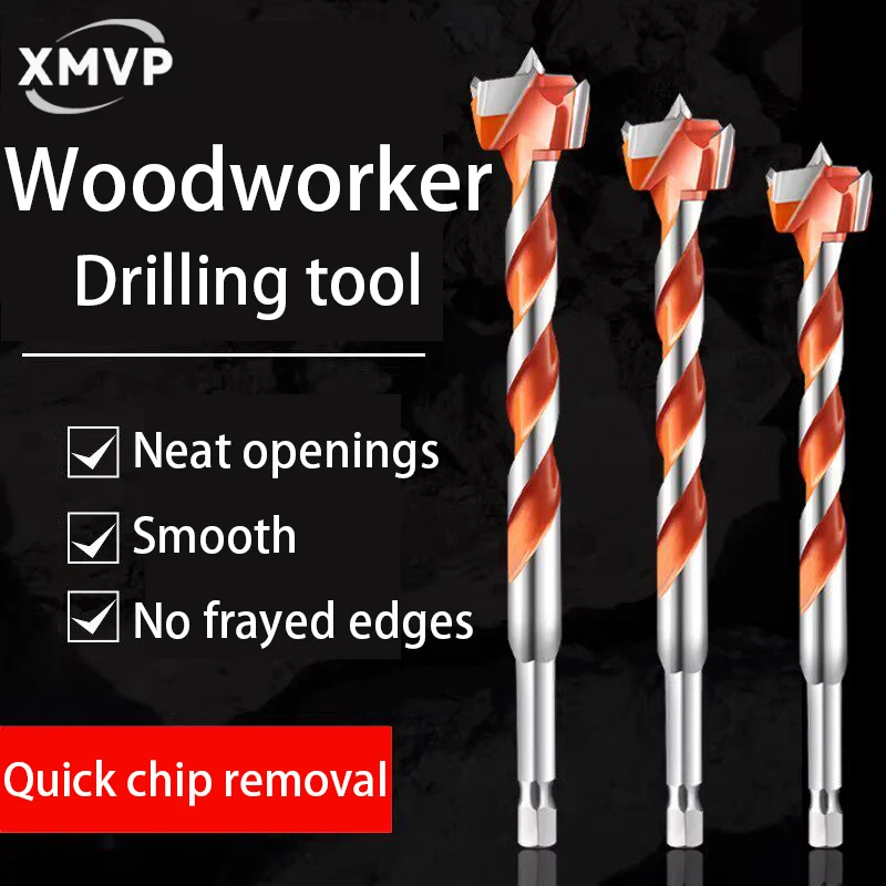 

Extended woodworking hole puncher for wooden doors - Hole drill for unlocking - Wood drilling tool - Slotting and locking device
