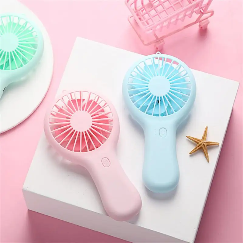 Portable USB Handheld Small Fan Cooler Fan Mini Creative Desktop Office Mute Charging Portable Handheld Fan Student Gifts