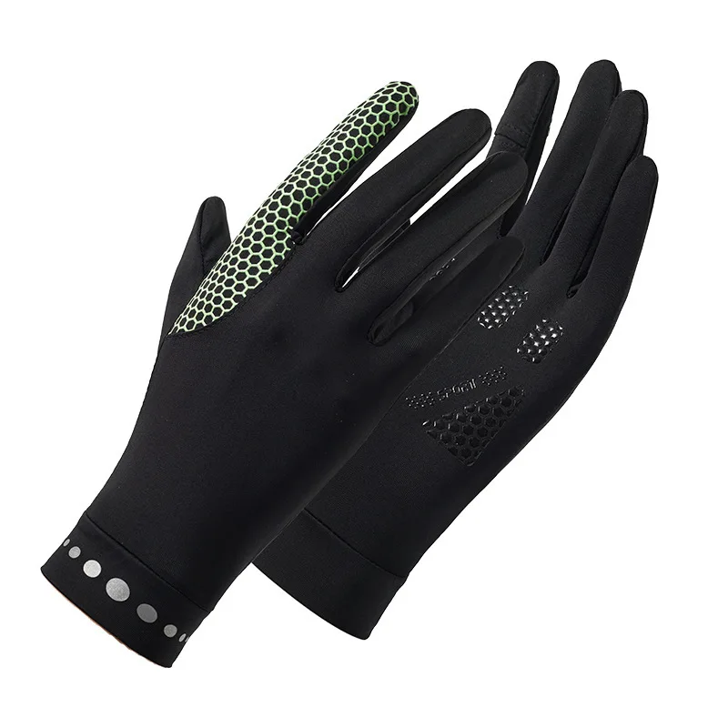 New Sun Protection Touchscreen Glove Skin-Friendly Soft Breathable Outdoor Sunscreen Palm Cycling Anti-Slip Ice Silk Cool Mitten