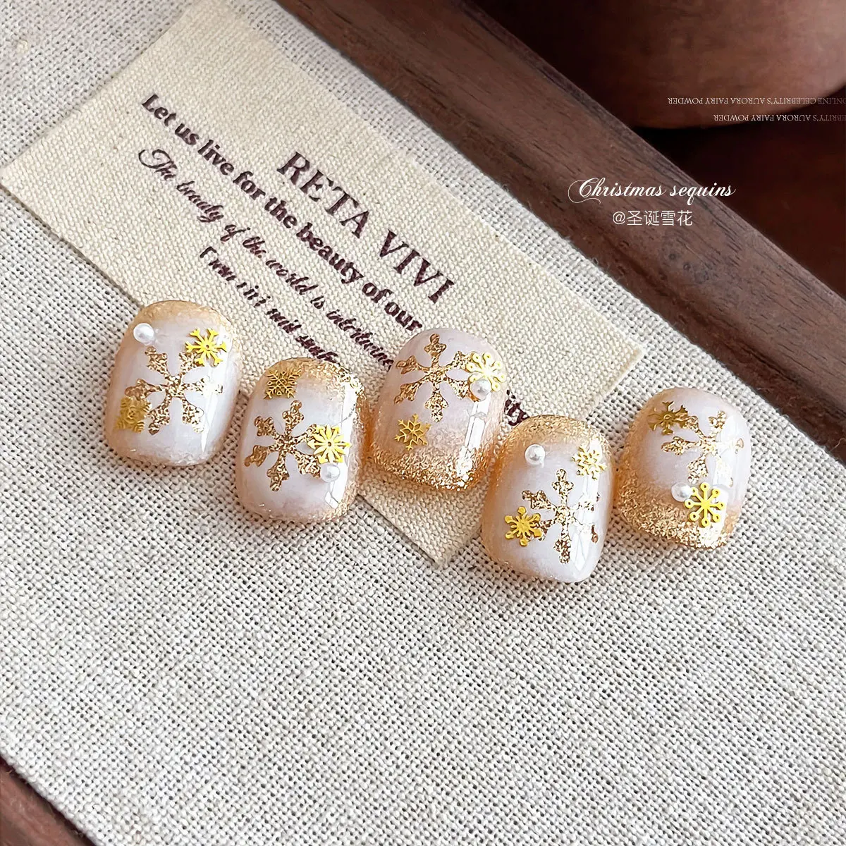 100 قطعة عيد الميلاد ندفة الثلج برشام مسمار الفن سحر مسمار الملحقات سوبر فلاش الذهب/الشظية مزيج ندفة الثلج مسمار الماس ثلاثية الأبعاد ديكور #3