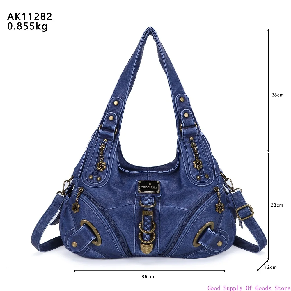 Angelkiss bolsas femininas bolsa de ombro alça superior bolsa moda vintage bolinho pacote bolsa de ombro sacola hobos bolsa grande