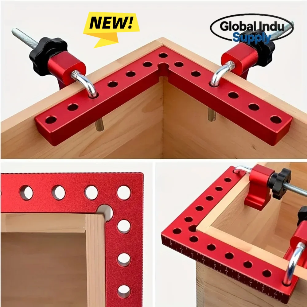 90 Degree L-Shaped Auxiliary Clamp, 120/140mm Right Angle Panel Fixing Tool for Woodworking