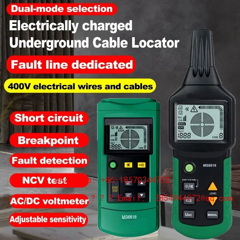 Handheld MS6818 Wire Finding Open Circuit Short Circuit Diagnostic Instrument Multifunctional Cable Detector