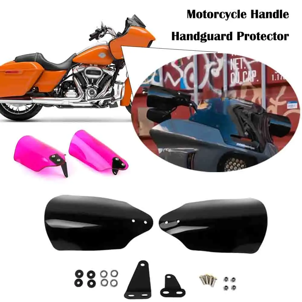 Motorcycle Handguards Protector Hand Shield Cover For Harley Softail Street Bob FXBB FXBBS Deluxe FLDE Low Rider ST FXLRST 18-23