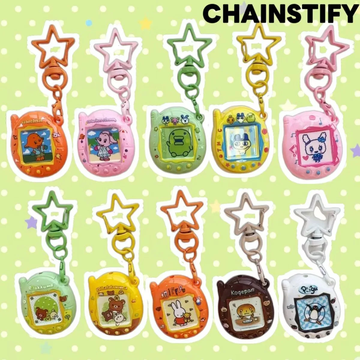 Llavero de dibujos animados Tamagotchi súper atractivo para teléfono móvil, accesorio para bolso, colgante, versión mini, periférico de juego 2026