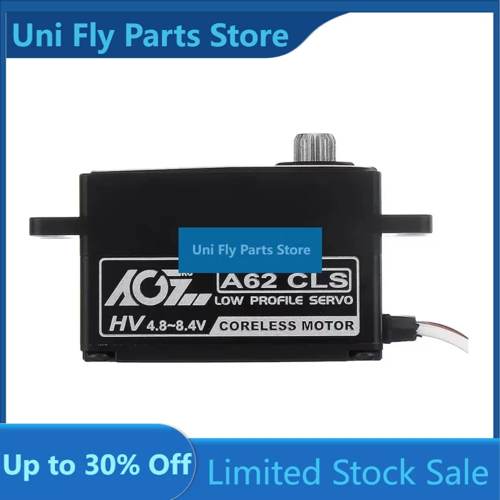AGF A62CLS HV Programmable Low Profile 14kg CNC Coreless Metal Gear Short-body Digital Servo For 1:8 1:10 RC CarUniFly