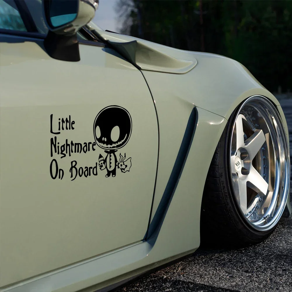 Car Sticker Creative Funny Little Nightmare On Board Vinyl Decal Waterproof Universal Auto DIY Exterior Decoration Accessories
