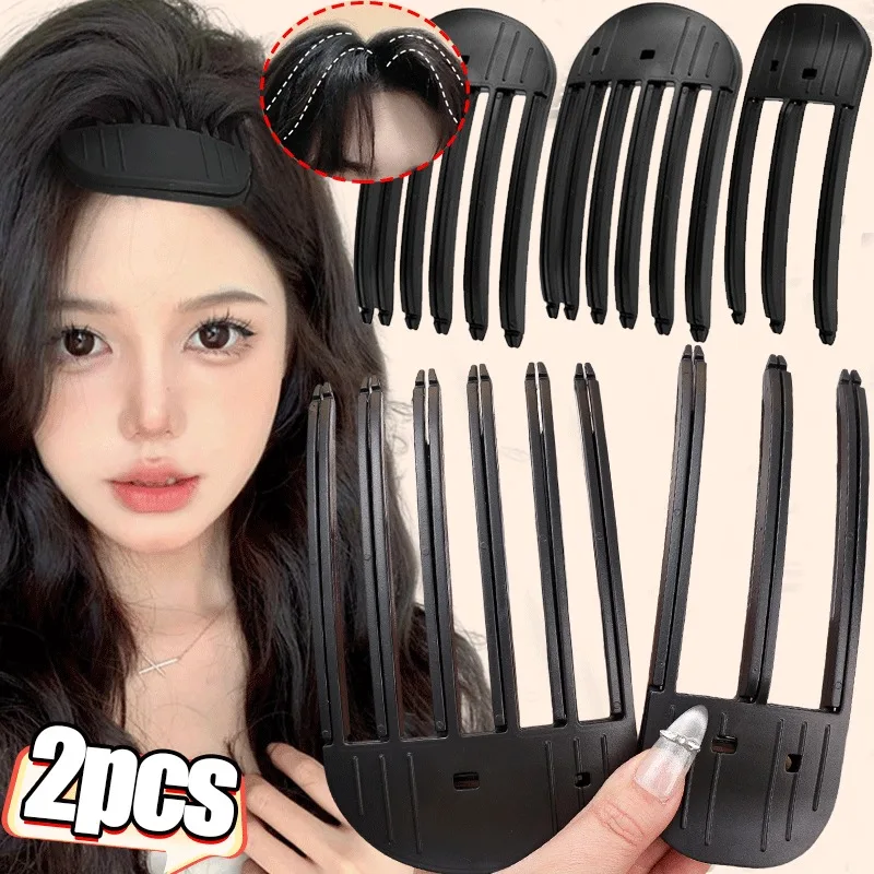 

3/6Teeth Fluffy Hairpin Curling Bangs Clips Lazy Wind Sculpting Combs Women Curling Fixed Shape Clips High-arched Styling Tool