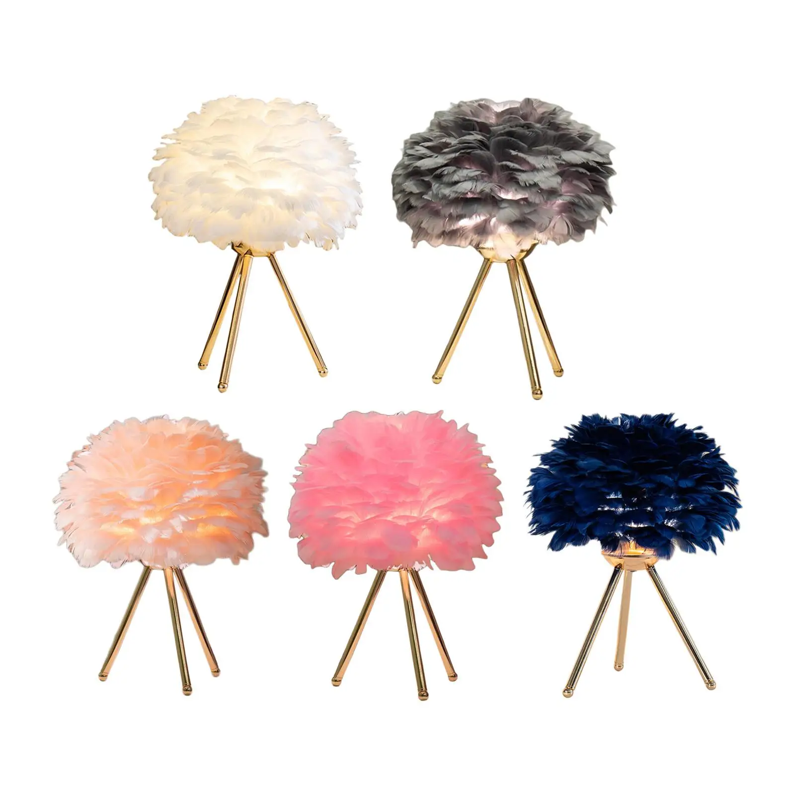 

Modern USB Table Lamp, LED Night Lampshade Desk Lighting Metal Crafts Decorative Bedside Lamp for Living Room Party Decoration