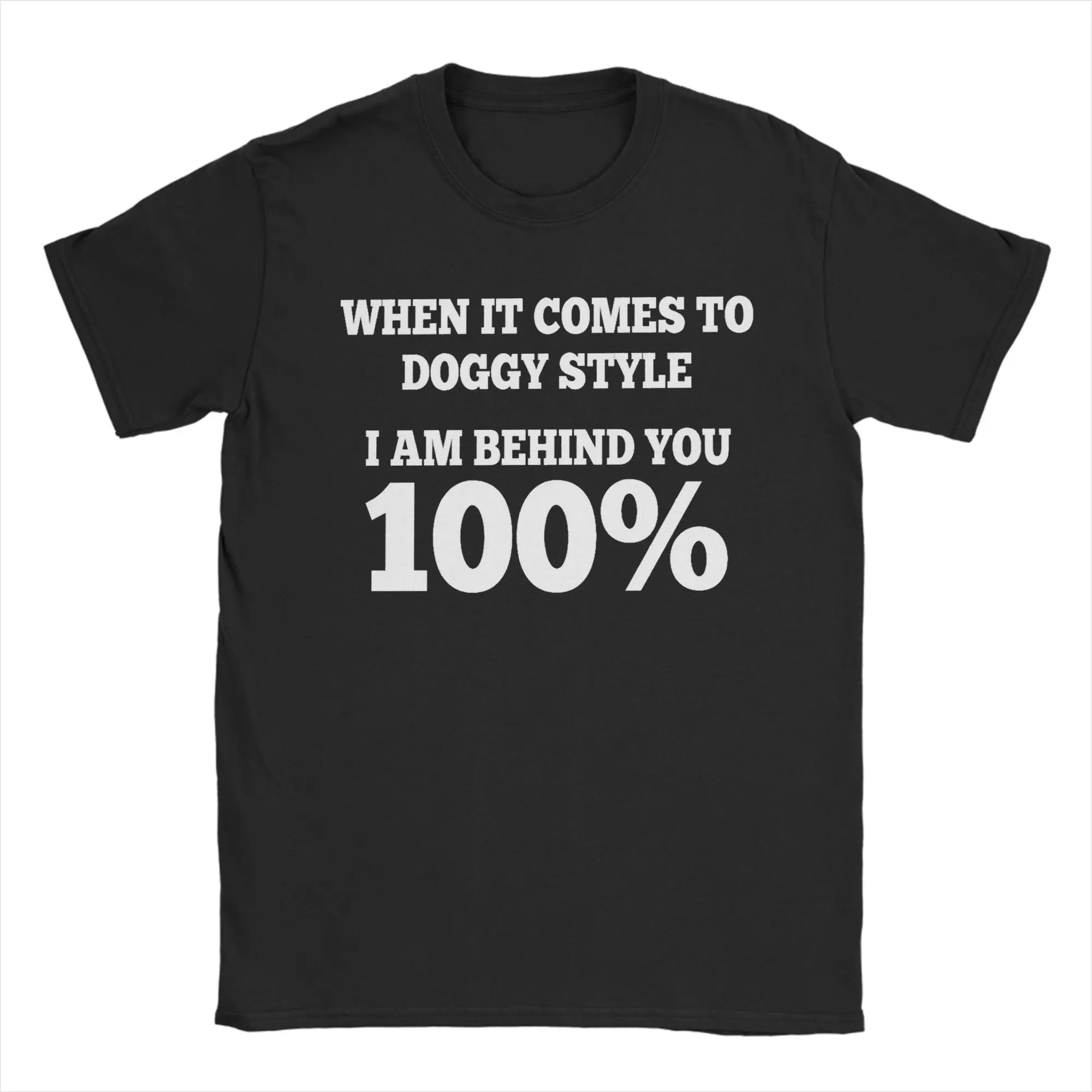 Camiseta con diseño de Doggy Style para hombre, camisetas informales de algodón puro con cita divertida, camiseta de manga corta con cuello redondo, Idea de regalo, ropa
