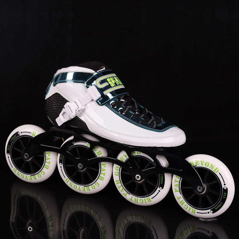 

Original SPIRIT Speed Skate Inline Skates 4 x 90 100 110mm Carbon Fiber Professional Competition Racing Skating Zip Patines