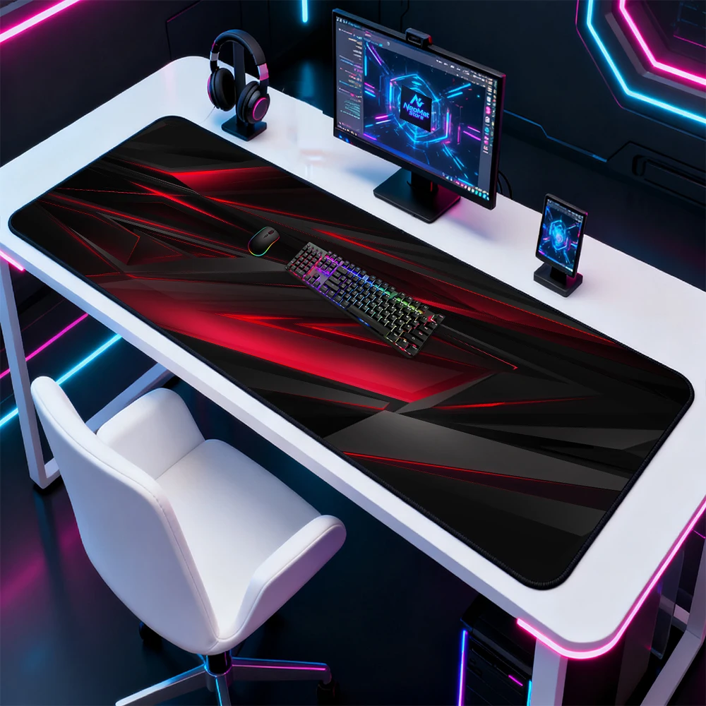 Xxxl Mouse Pad Gamer Setup Dek - Desk Setup Red ulasan dan harga