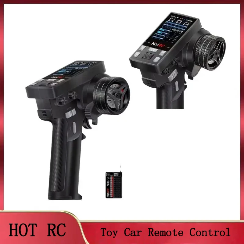 

HotRC CT-10B 10 Channel Color Screen Remote Control 2.4G 10CH Receiver For Climbing Drift Vehicle RC Car Ship Tank