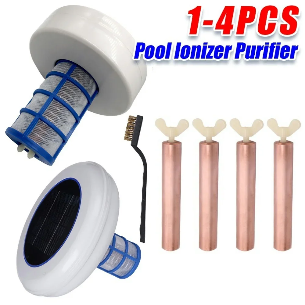 Copper Anode Ionizer Purifier Replacement for Solar Pool Ionizer Water Purifier Cleaner Chlorine Free Parts