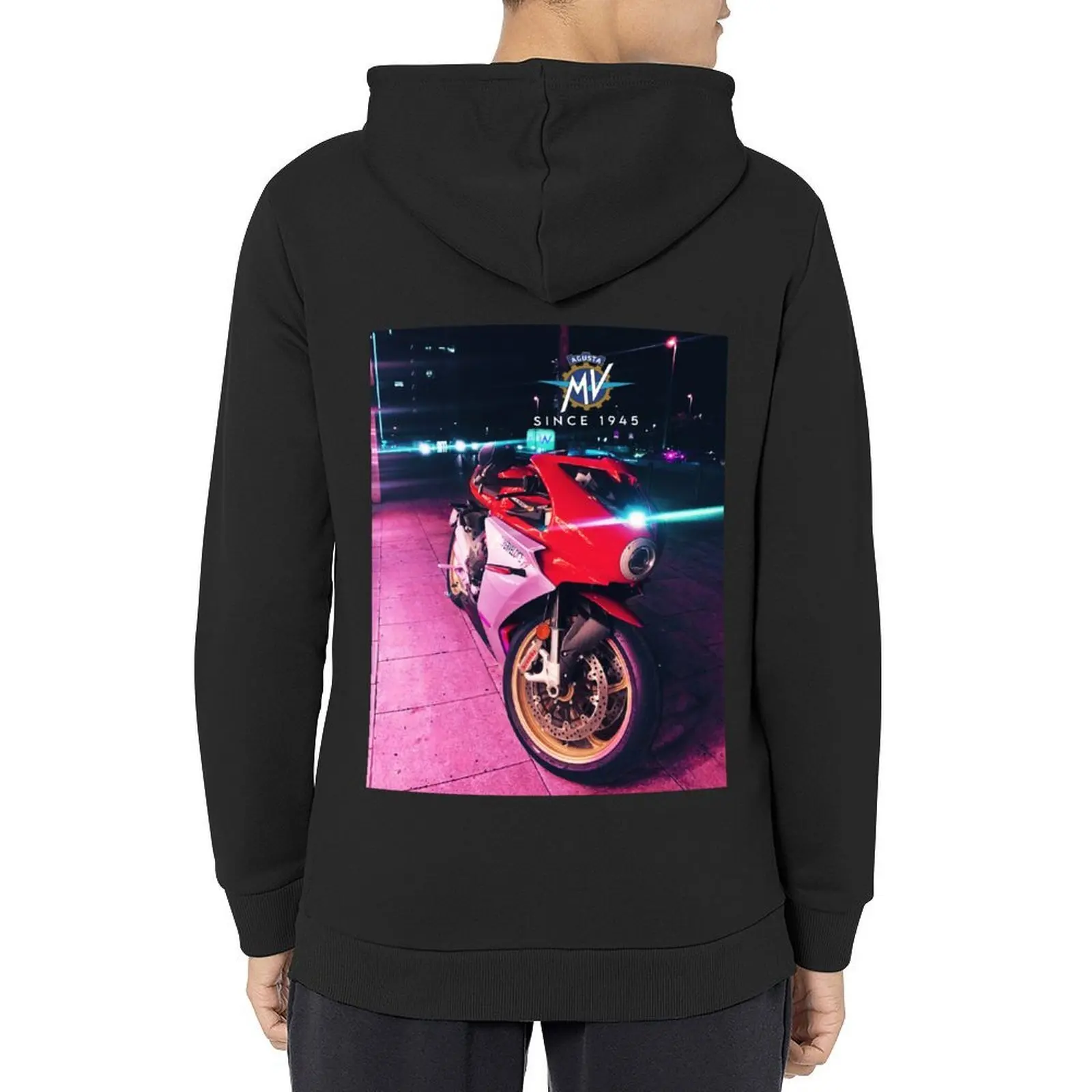 

Mv agusta superveloce with Logo Hoodie male clothes men's sweat-shirt set japanese style men clothing hoodie streetwear